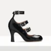 Animal Toe Three-Strap Shoe