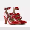 Animal Toe Three-Strap Shoe