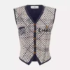Distressed Tartan Vest