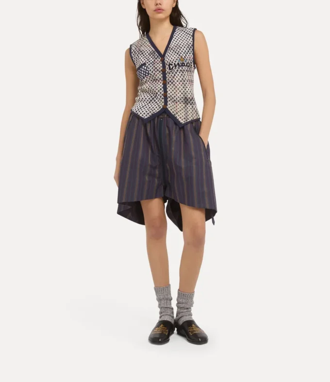 Distressed Tartan Vest