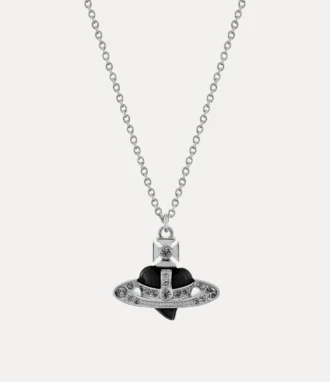 New Diamante Heart Pendant Necklace