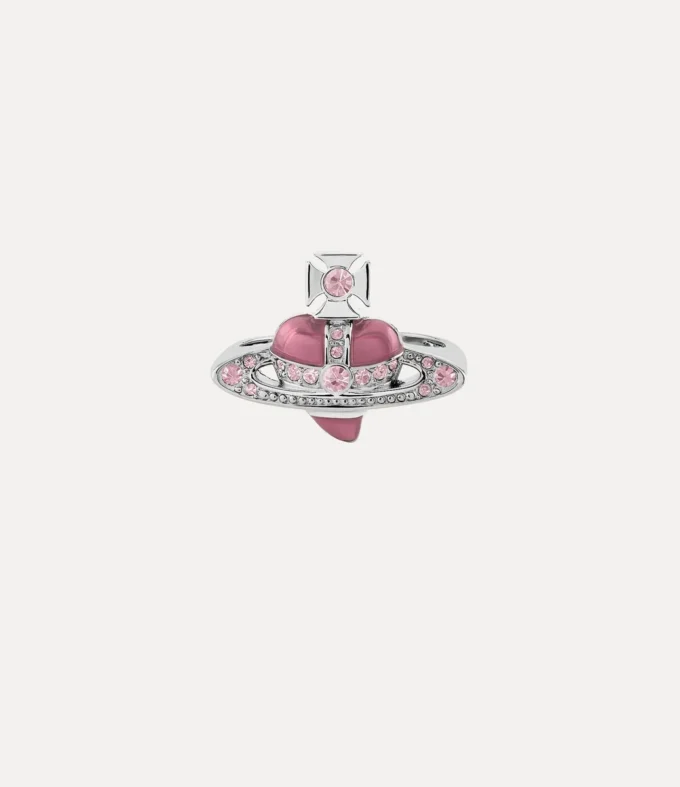 New Diamante Heart Ring