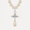 One Row Pearl Drop Choker